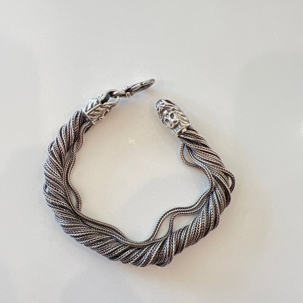 Silver Bracelet rolled on